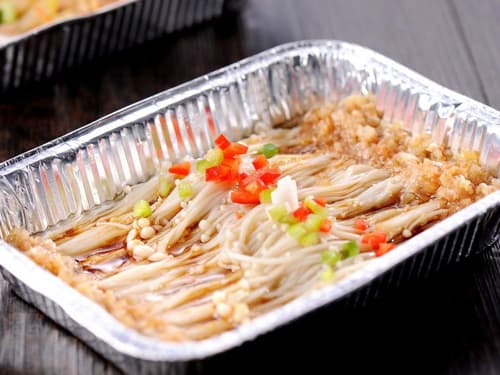 景谷锡纸烤金针菇